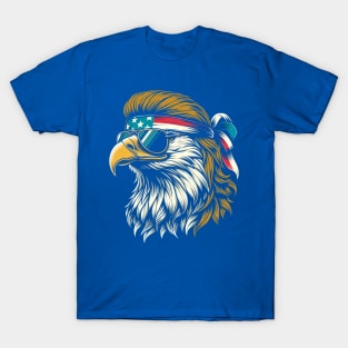 Epic Eagle Freedom Mullet Mens 4th of July Patriotic Fun T-Shirt